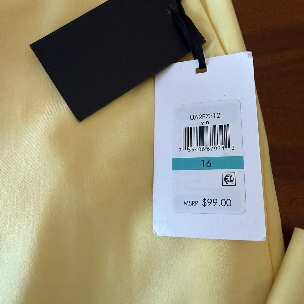 Lot 2 Women‎ Dress Pants Size 16 DKNY Essex Yellow + Elaine Rose Pull On Career